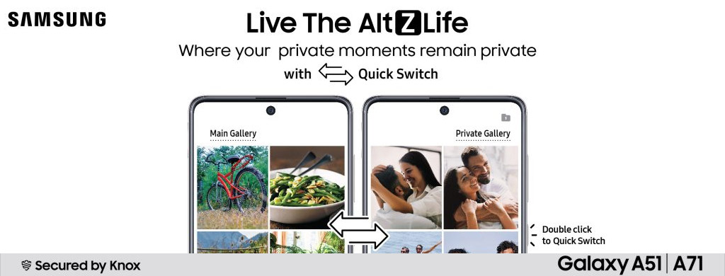 Samsung wprowadził nową aktualizację Alt Z Life dla Galaxy A51 i Galaxy A71