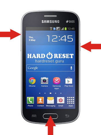 Hard Reset-Tasten Samsung Galaxy Y Pro, Star Pro