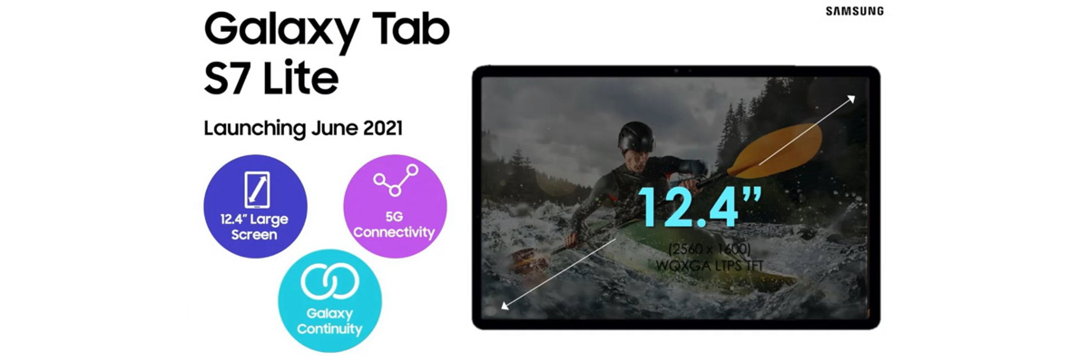 Galaxy Tab A7 Lite is expected to be released in June 2021