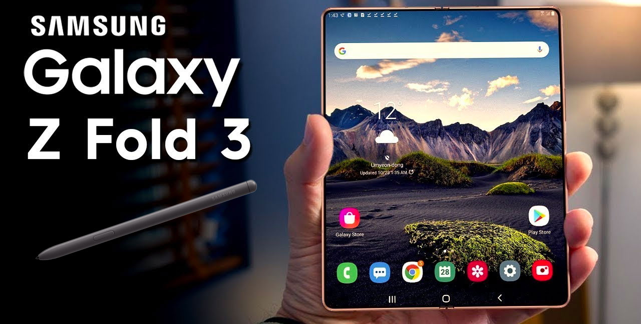 That's what the S Pen for the Galaxy Z Fold 3 will look like